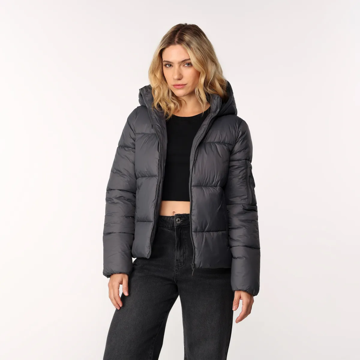 SYBILLA - Chaqueta acolchada Mujer Con capota Sybilla