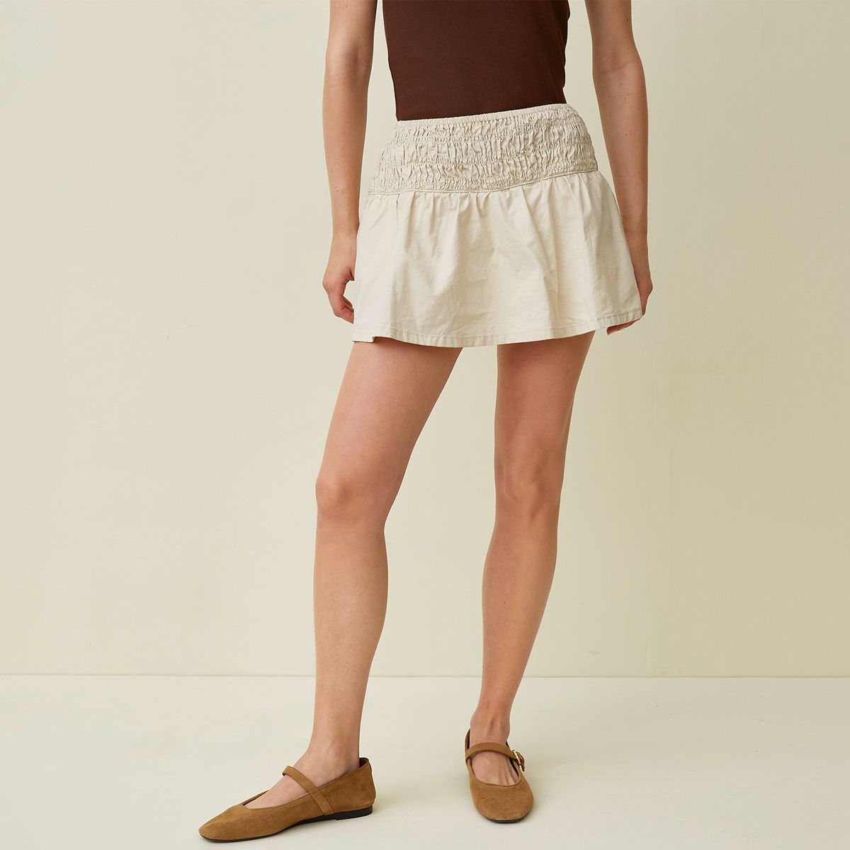 SYBILLA - Falda Mini Mujer de Algodón Sybilla