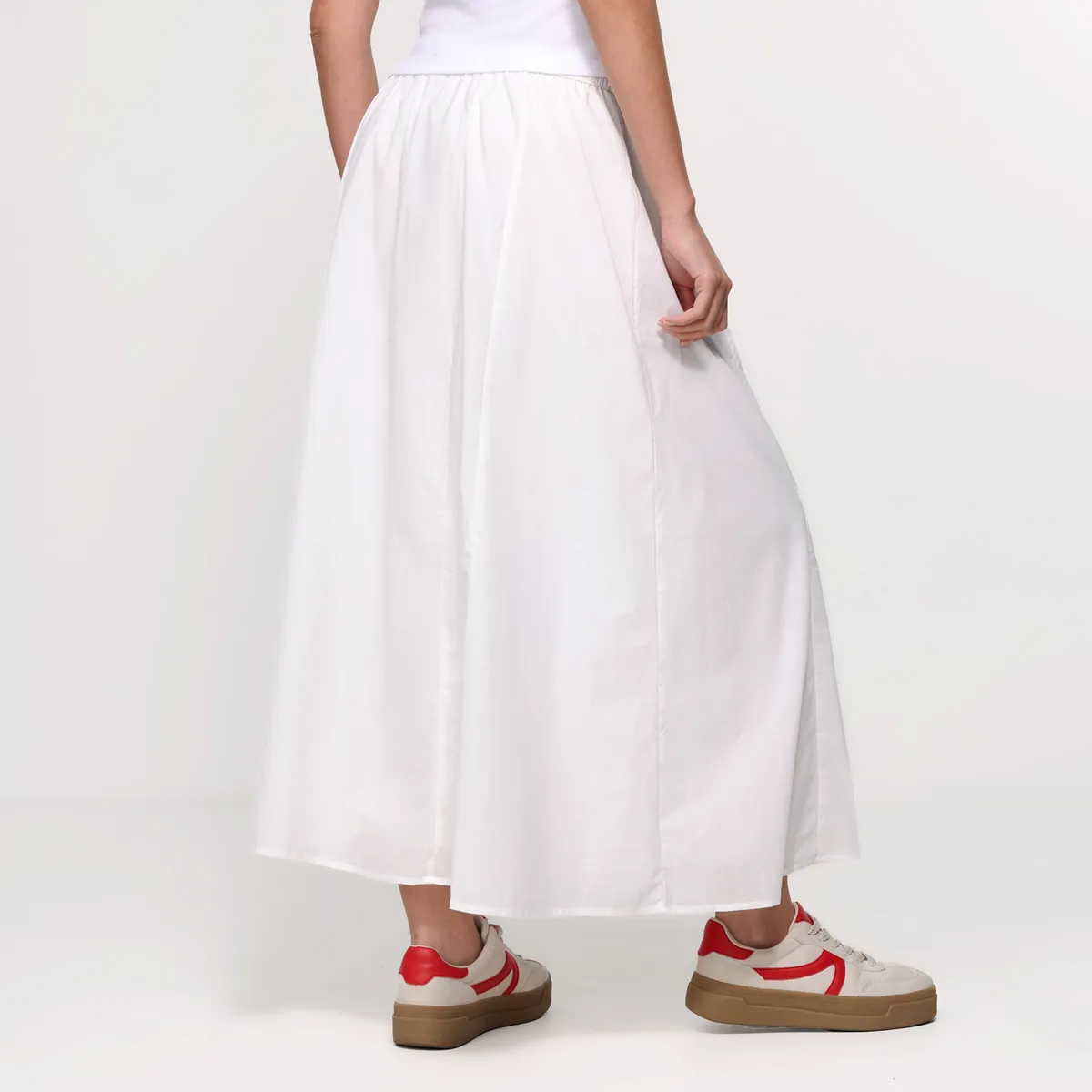 SYBILLA - Falda Maxi Mujer de Algodón Sybilla