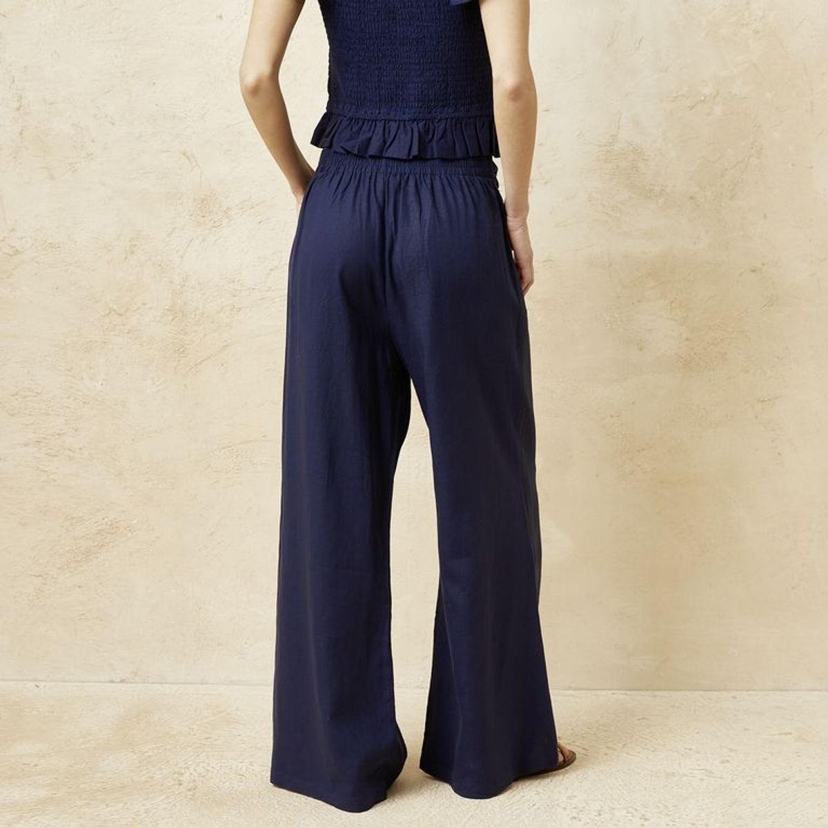 BASEMENT - Pantalón Wide leg Mujer Tiro medio Basement