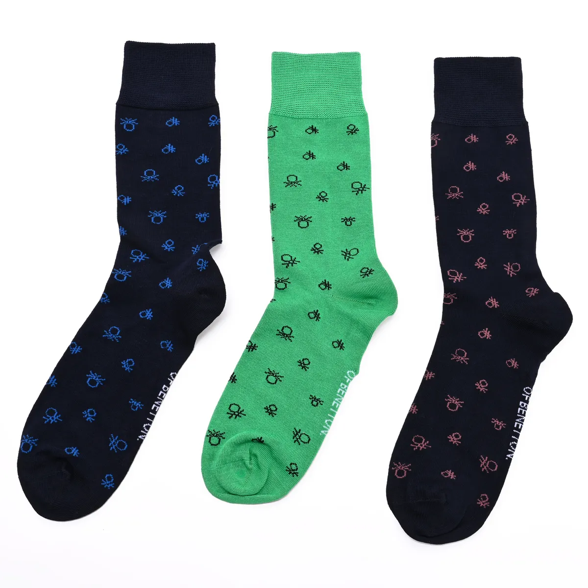 BENETTON - Medias Hombre Largo Pack de 3 Benetton