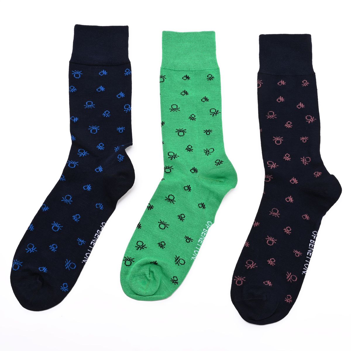 BENETTON - Medias Hombre Largo Pack de 3 Benetton