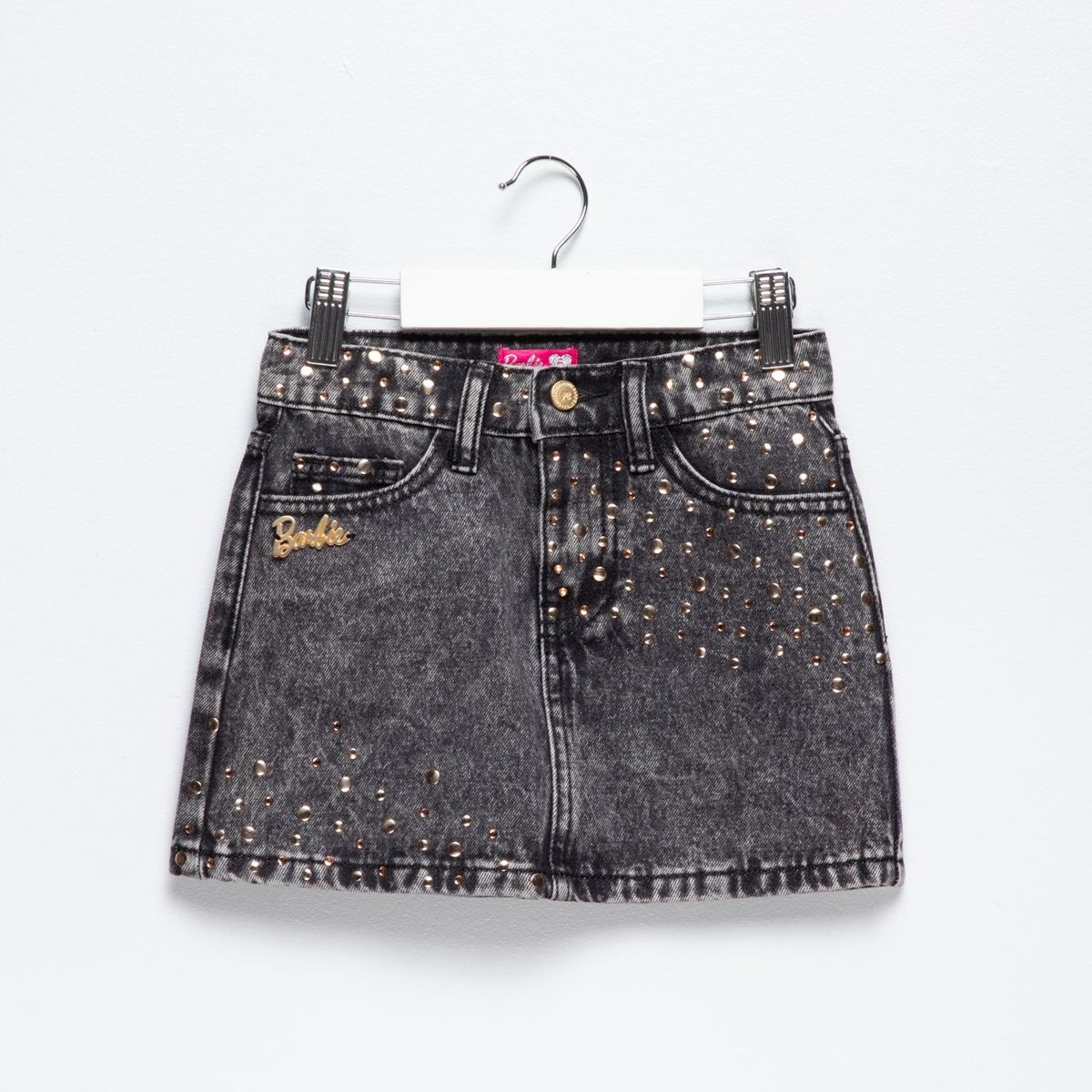 BARBIE - Falda Para Niña con Taches de Algodón Barbie