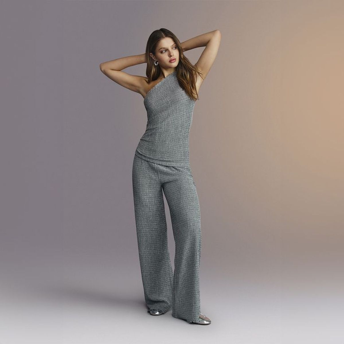 SYBILLA - Pantalón Recto Mujer Tiro alto Sybilla