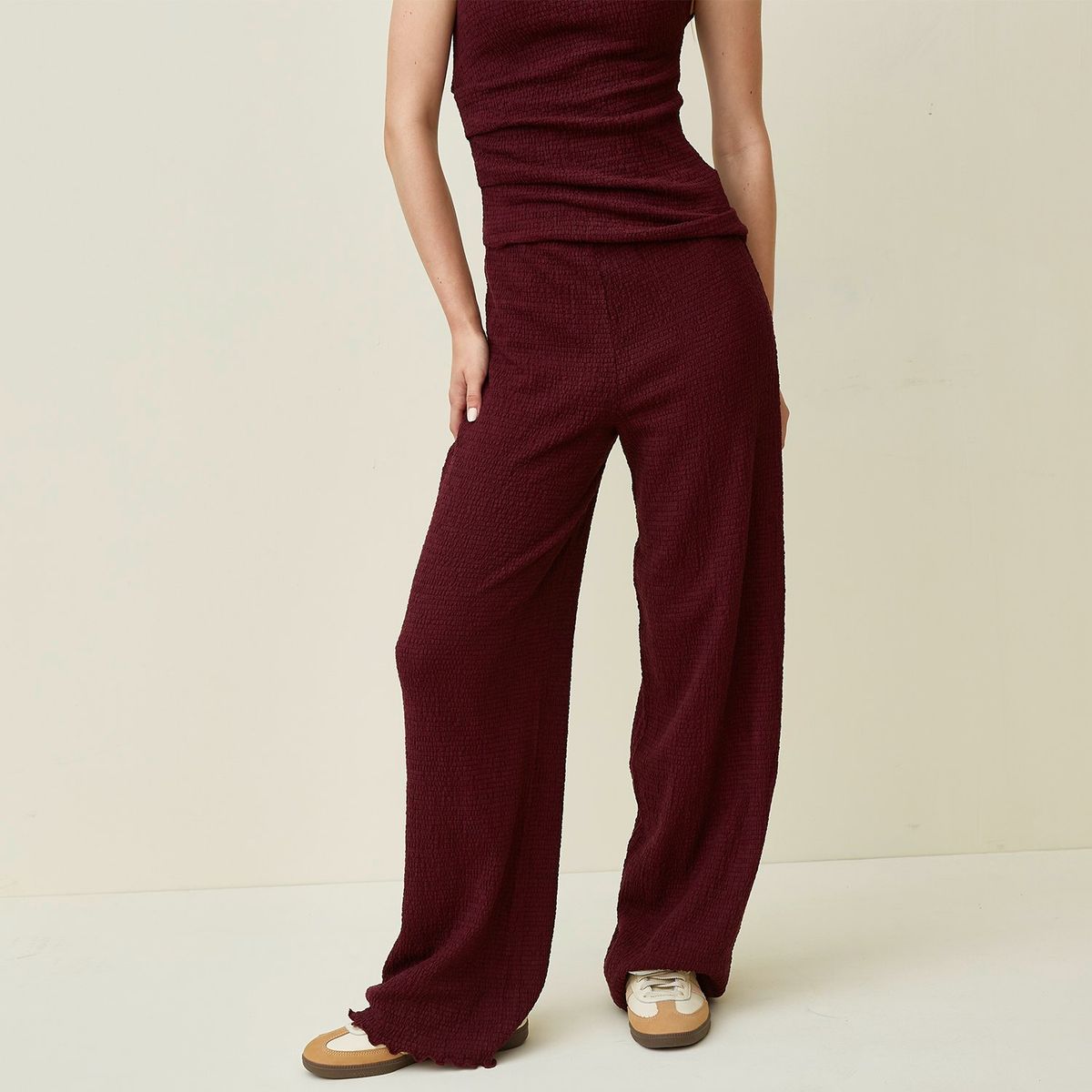 SYBILLA - Pantalón Recto Mujer Tiro alto Sybilla