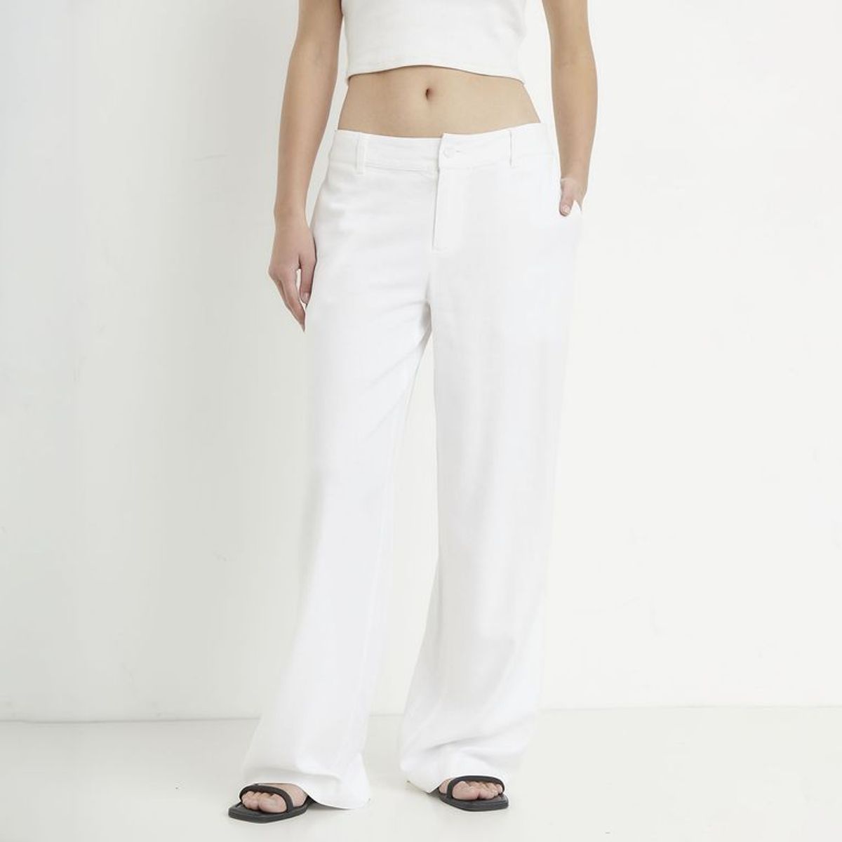 SYBILLA - Pantalón Recto Mujer Tiro medio Sybilla