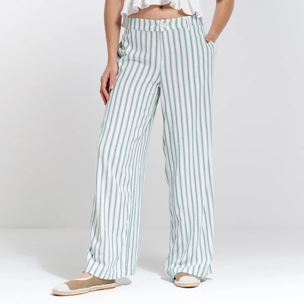 SYBILLA - Pantalón Recto Mujer Tiro medio Sybilla