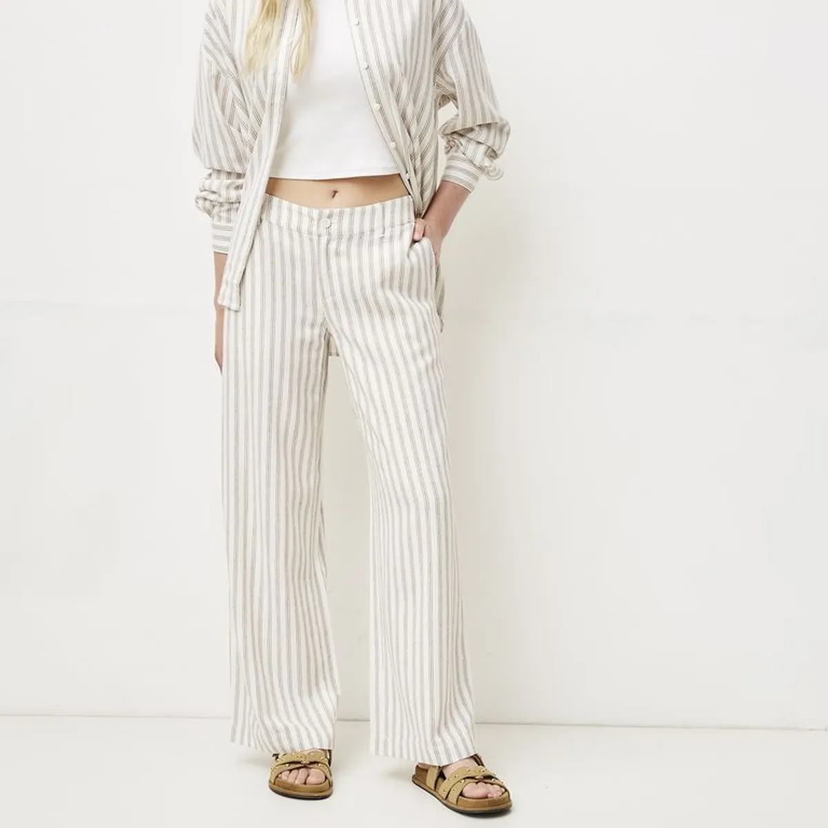 SYBILLA - Pantalón Recto Mujer Tiro medio Sybilla