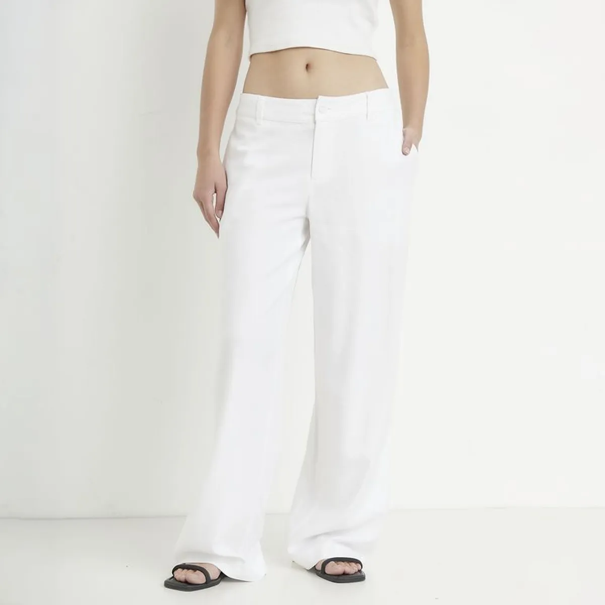 SYBILLA - Pantalón Recto Mujer Tiro medio Sybilla