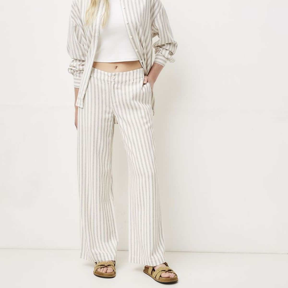 SYBILLA - Pantalón Recto Mujer Tiro medio Sybilla