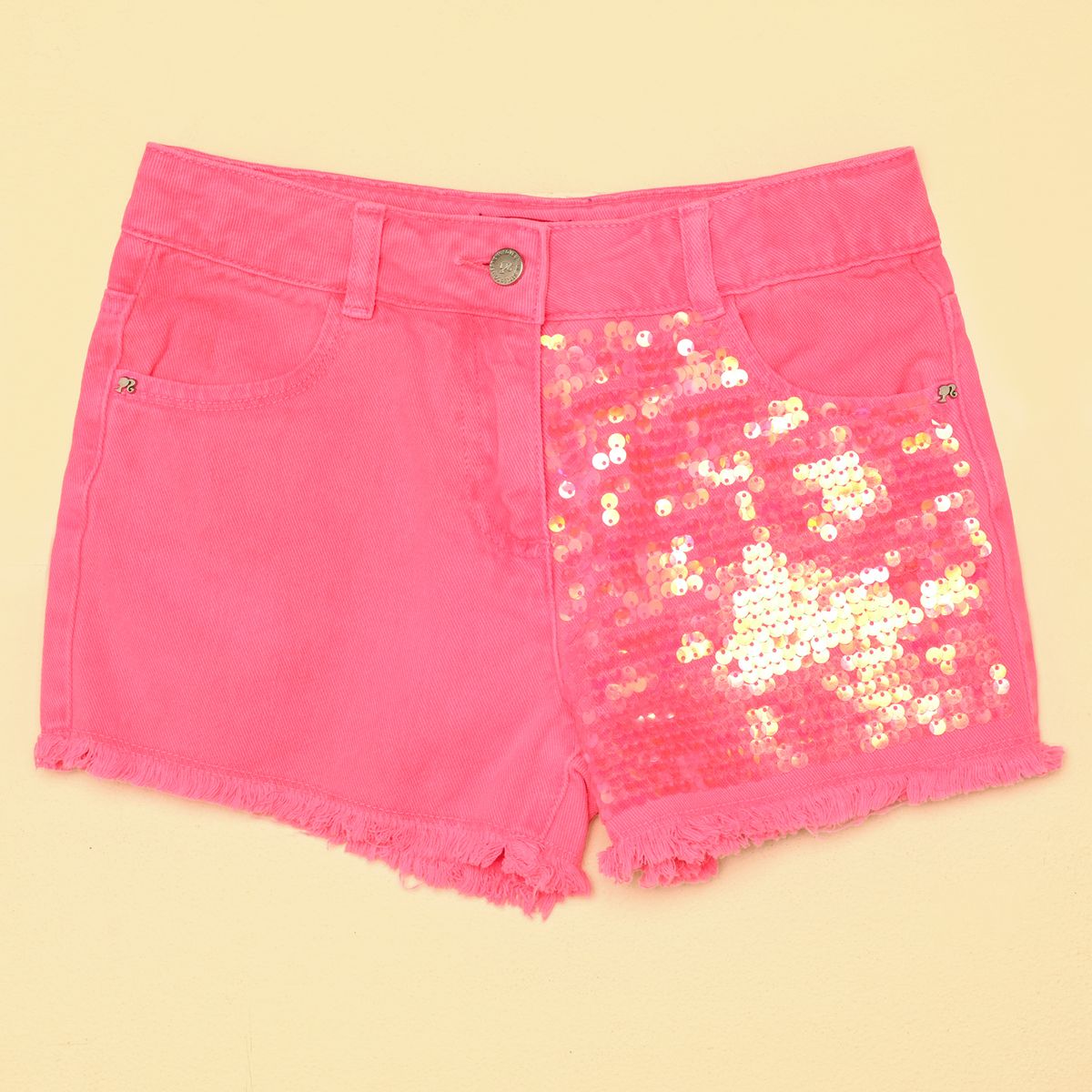 BARBIE - Short para Niña de Algodón Barbie