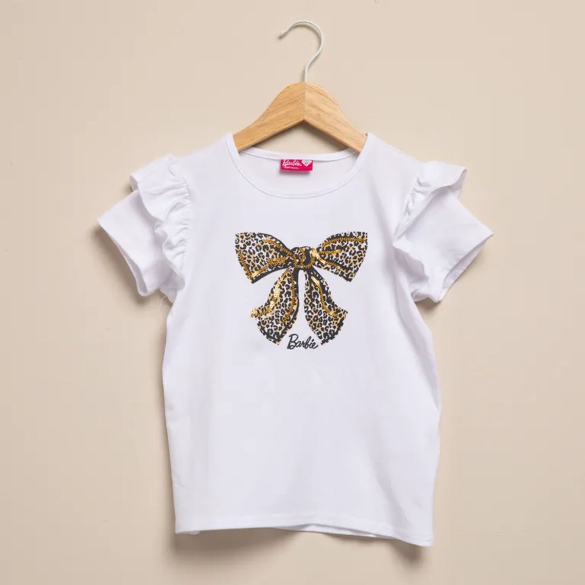 BARBIE - Camiseta Para Niña Manga corta de Algodón Barbie