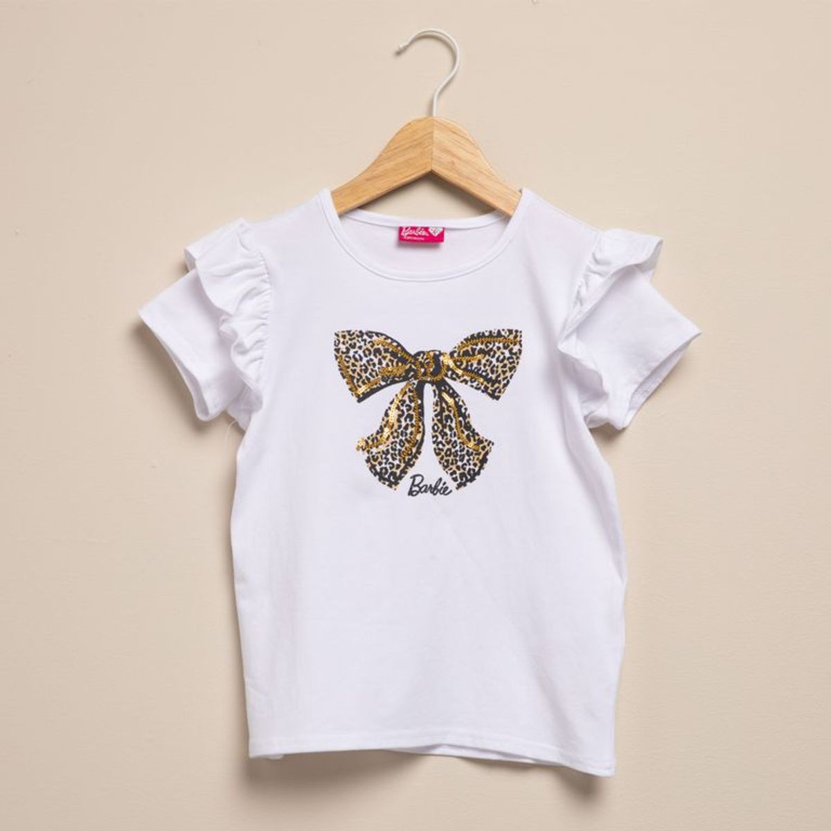 BARBIE - Camiseta Para Niña Manga corta de Algodón Barbie