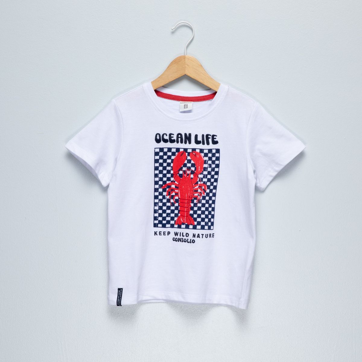 CONIGLIO - Camiseta Para Niño Manga corta de Algodón Coniglio