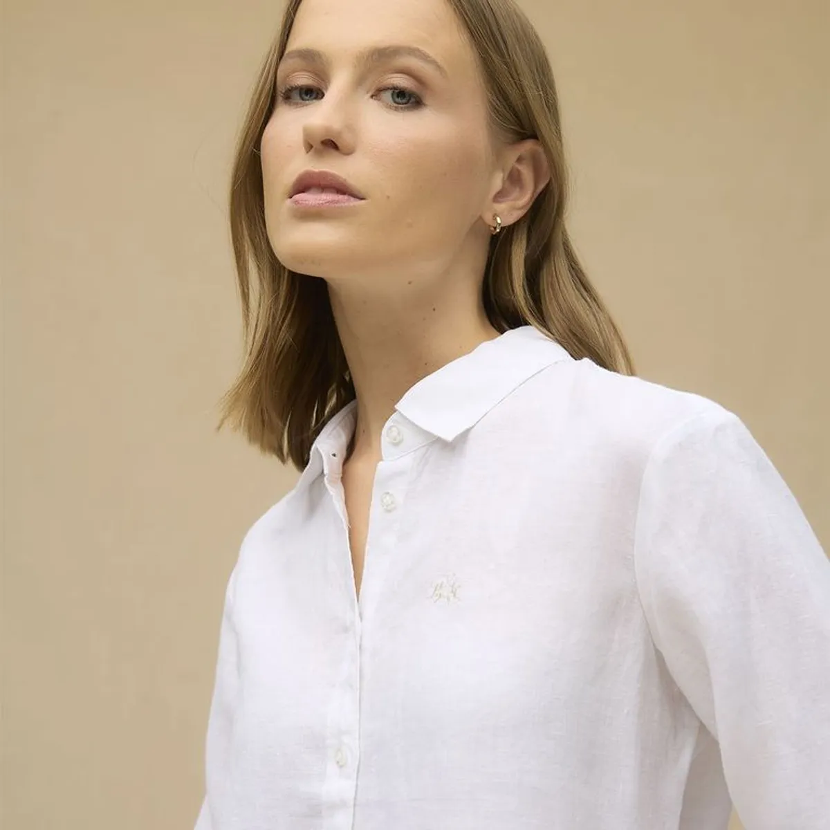 LA MARTINA - Camisa Mujer de Lino Manga larga La Martina 