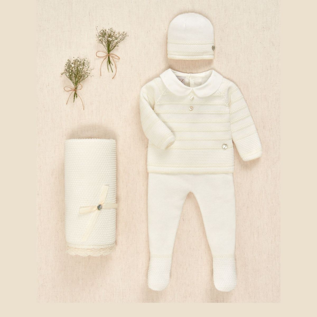 PAZ RODRIGUEZ - Sets Jubón + Pantalón para Bebé niño en Algodón PAZ RODRIGUEZ