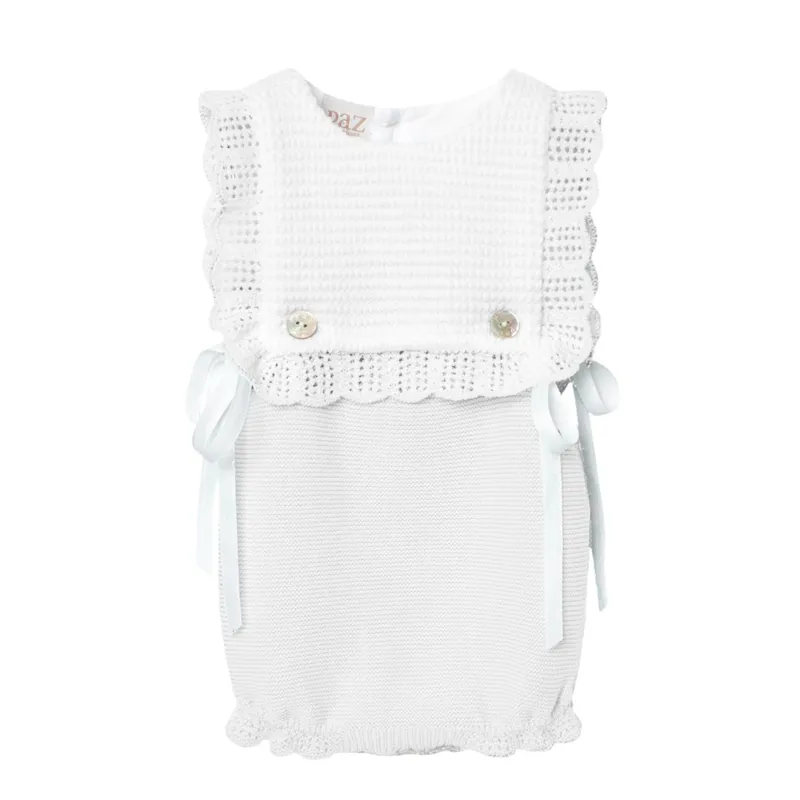 PAZ RODRIGUEZ - Enterizo para Bebé niña en Algodón PAZ RODRIGUEZ 