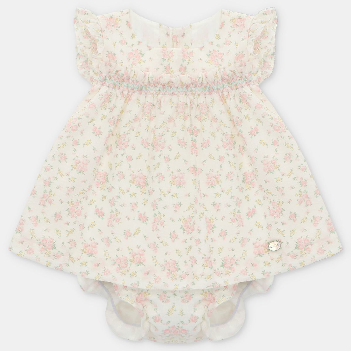 MARTIN ARANDA - Sets Vestido + Braguita estampada de flores para Bebé niña en Viscosa MARTIN ARANDA