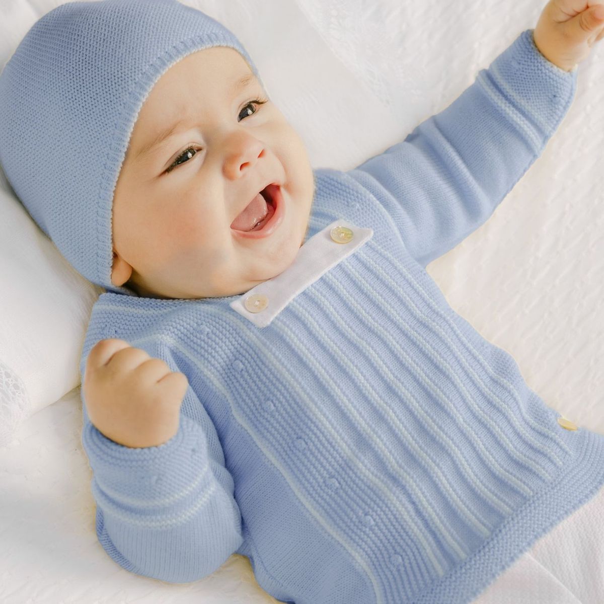 PAZ RODRIGUEZ - Sets Jubón manga larga + Pantalón para Bebé niño en Algodón PAZ RODRIGUEZ