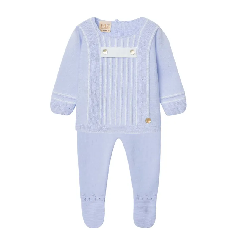 PAZ RODRIGUEZ - Sets Jubón manga larga + Pantalón para Bebé niño en Algodón PAZ RODRIGUEZ