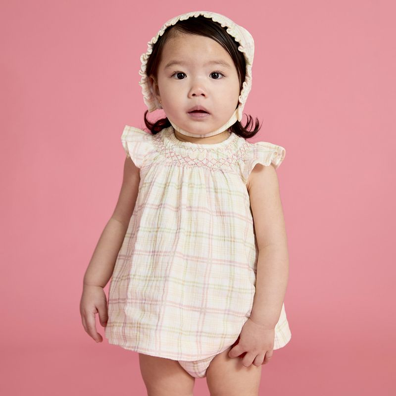 MARTIN ARANDA - Set Vestido + Calzoncito para Bebé niña en Algodón MARTIN ARANDA 