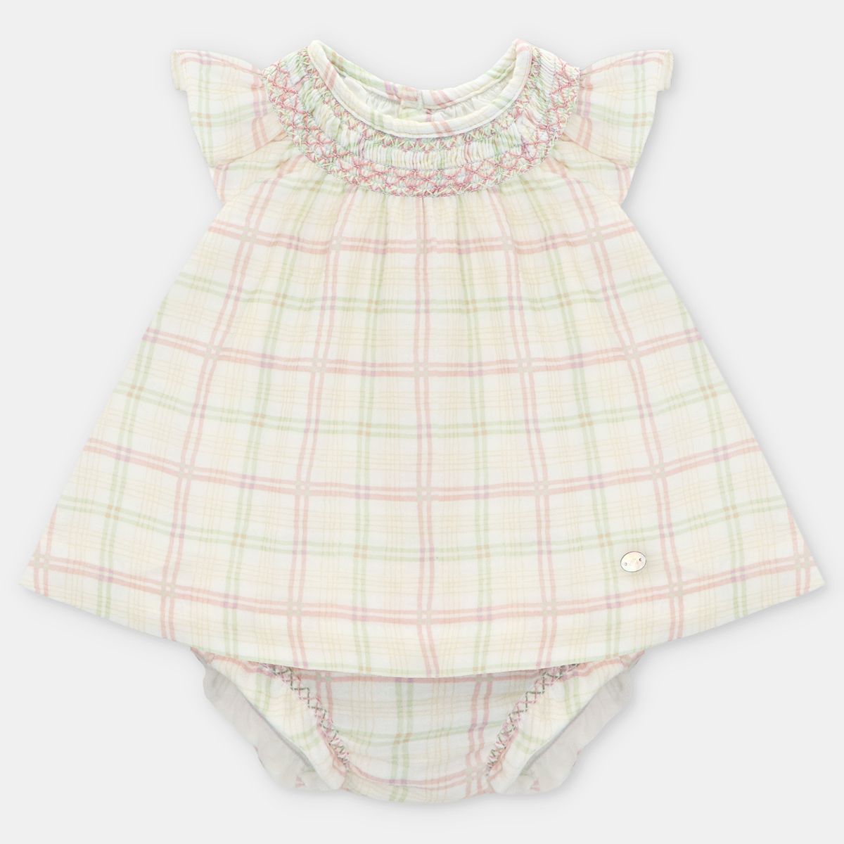 MARTIN ARANDA - Set Vestido + Calzoncito para Bebé niña en Algodón MARTIN ARANDA 