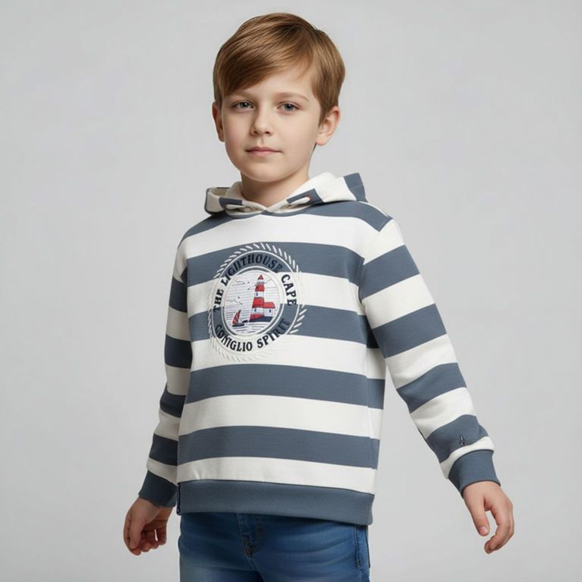 CONIGLIO - Saco Con capucha para Niño de Algodón Coniglio