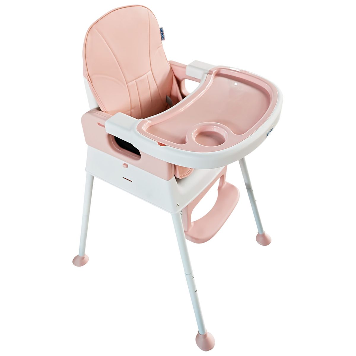 PRIORI - Silla de comer con ruedas Yaris Rosa