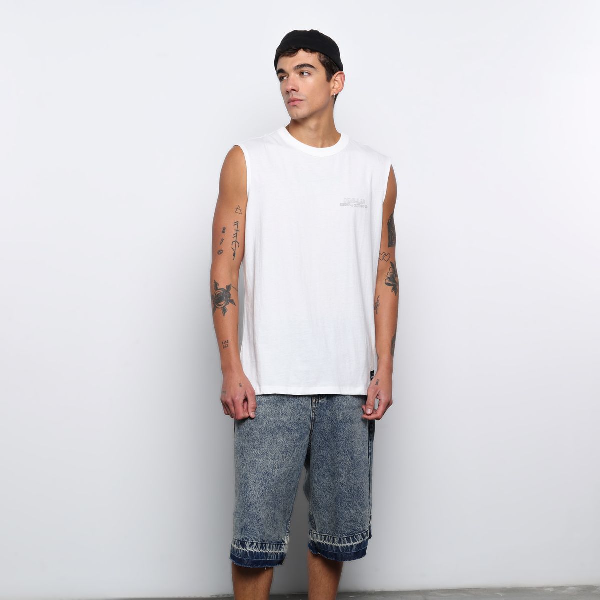 DENIMLAB - Camiseta Hombre con Logo de Algodón Denimlab