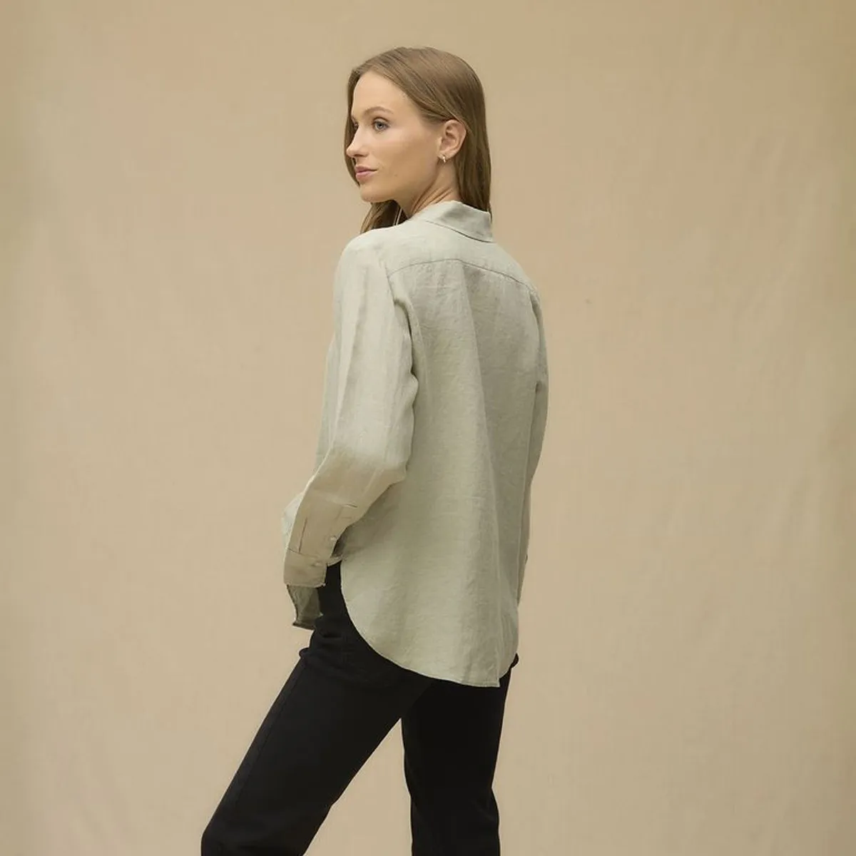 LA MARTINA - Camisa Mujer de Lino Manga larga La Martina 