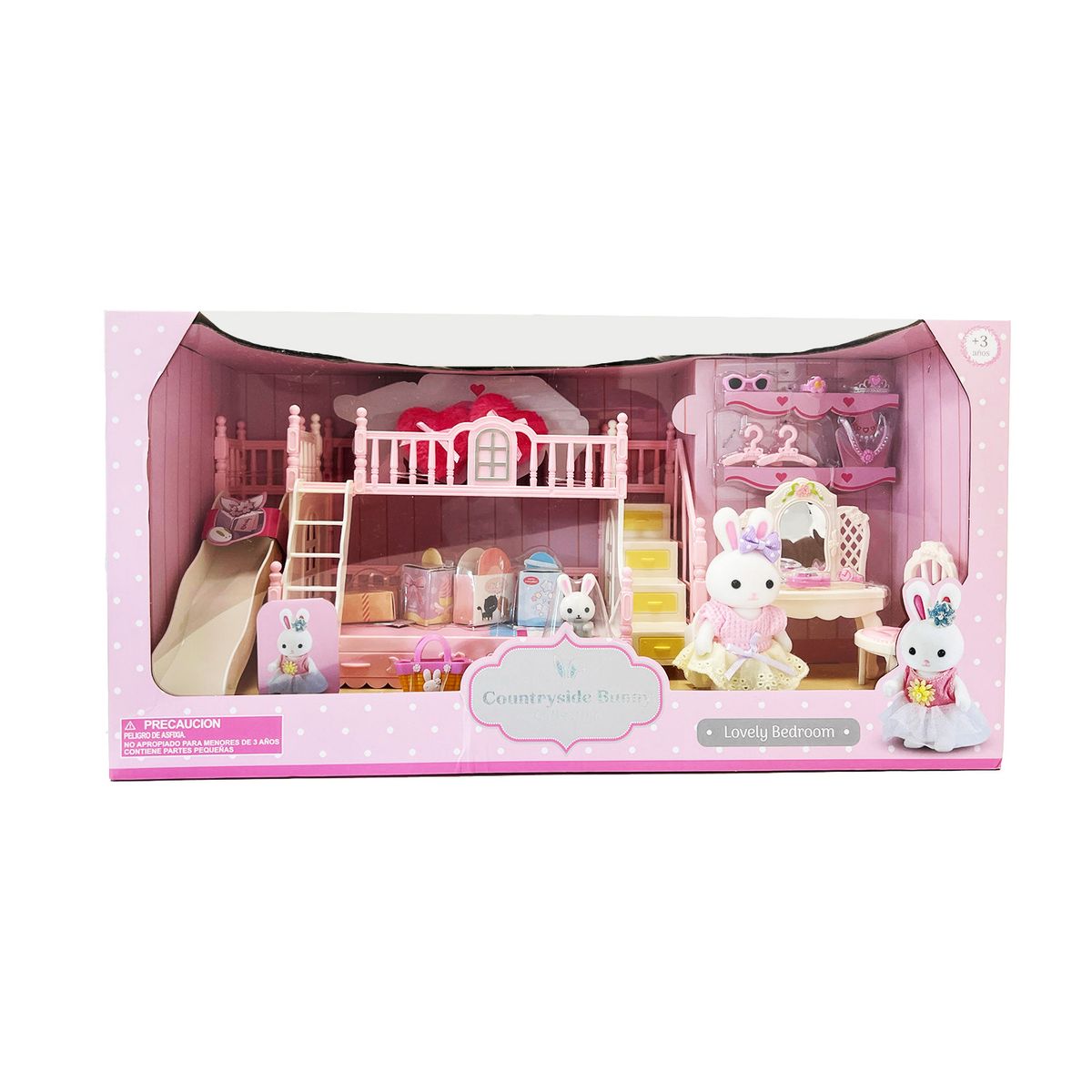 KIDS N PLAY - Figura de animales: Casa conejo 20 piezas 
