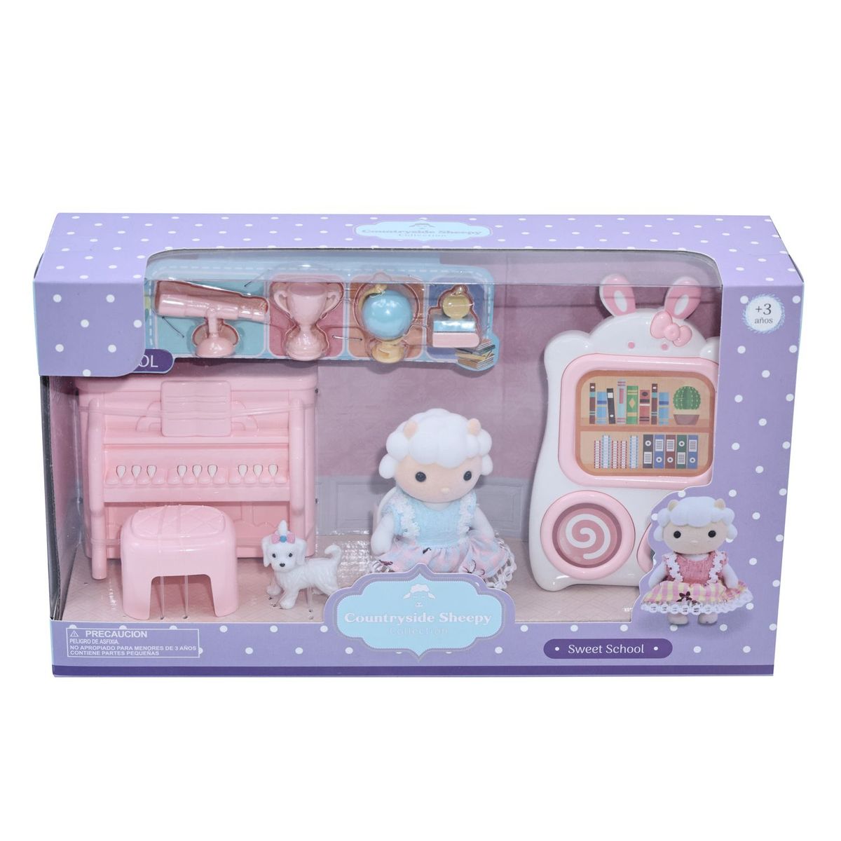 KIDS N PLAY - Accesorios de muñecas: Escuela de ovejitas 