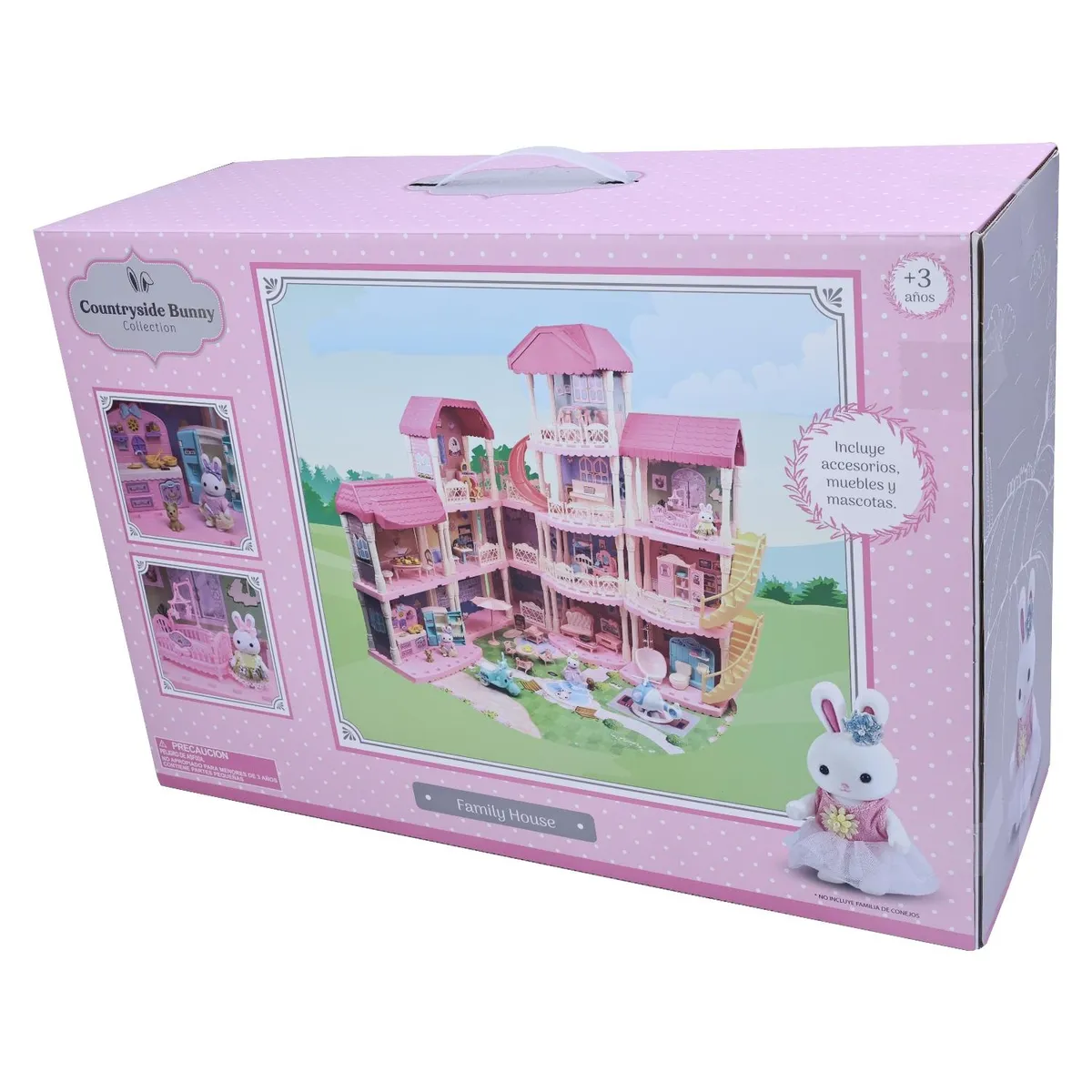 KIDS N PLAY - Casa de muñecas: Mansión Conejo Gigante Deluxe