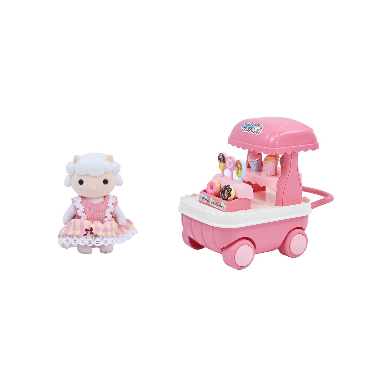 KIDS N PLAY - Set de juego: Countryside Sheepy Carrito de Dulces