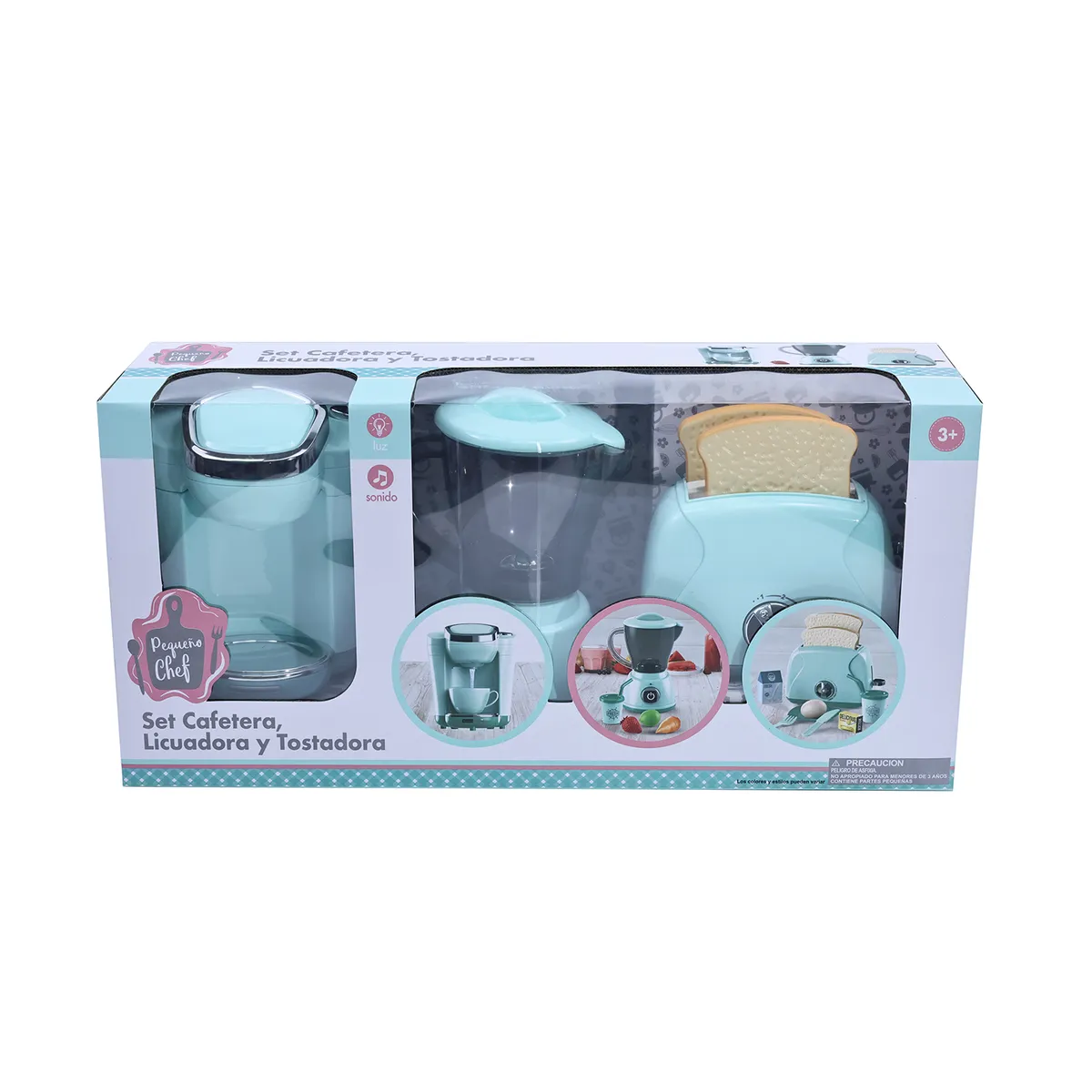 KIDS N PLAY - Set de juego: Cafetera, Tostadora & Licuadora