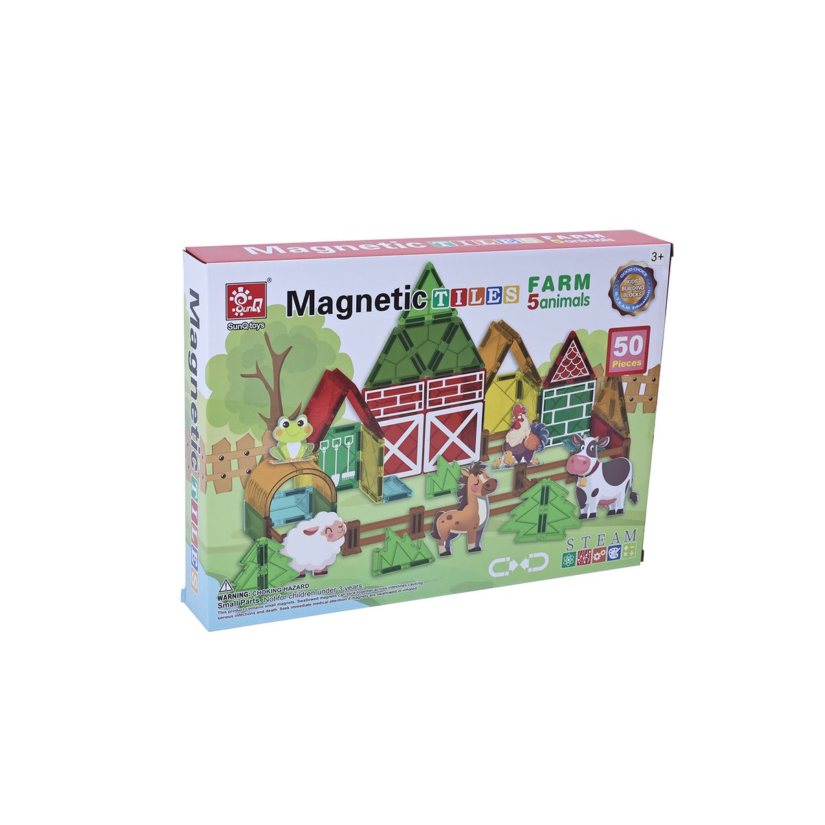  - Juguete de construcción Bloques magnéticos de Granja 