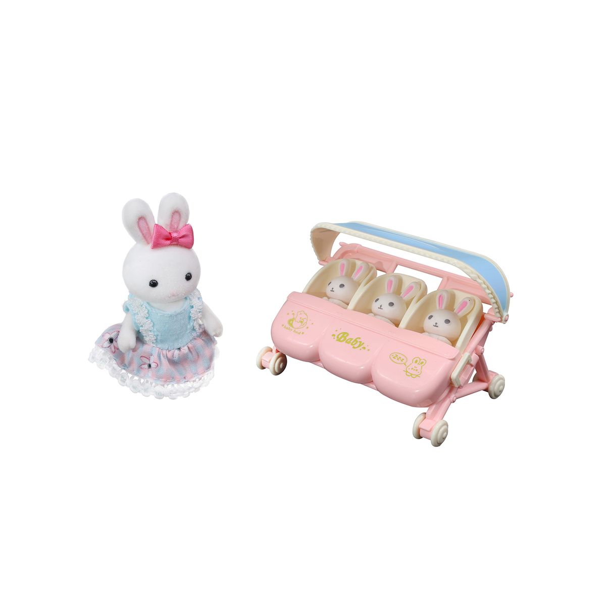 KIDS N PLAY - Set de juego: Countryside Bunny Trillizos conejitos