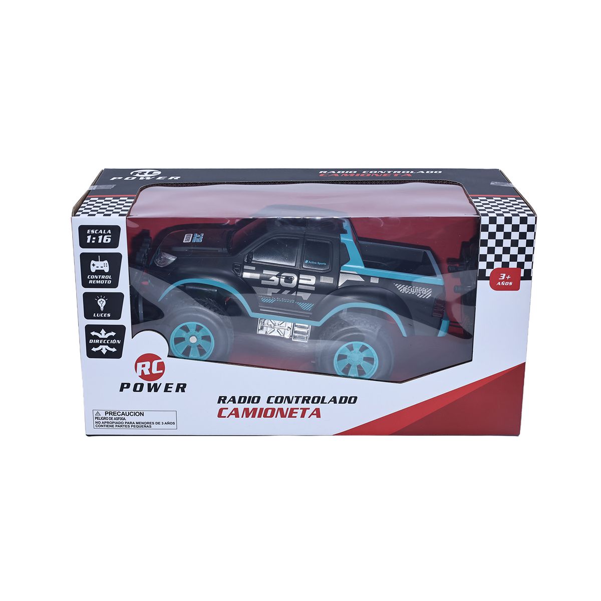 YIDAFENG - Carro a control remoto: Camioneta negra escala 1:16 