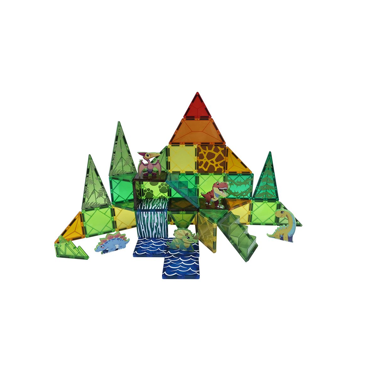 KIDS N PLAY - Juguete de construcción Bloques magnéticos de Dinosaurios 