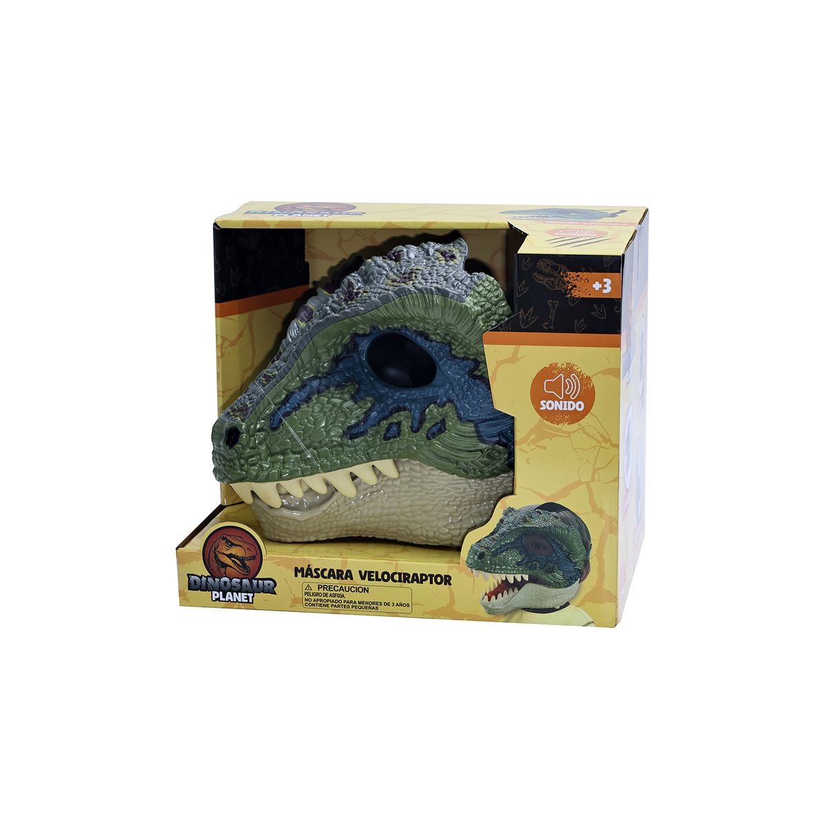 KIDS N PLAY - Máscara de Dinosaurio: Velociraptor
