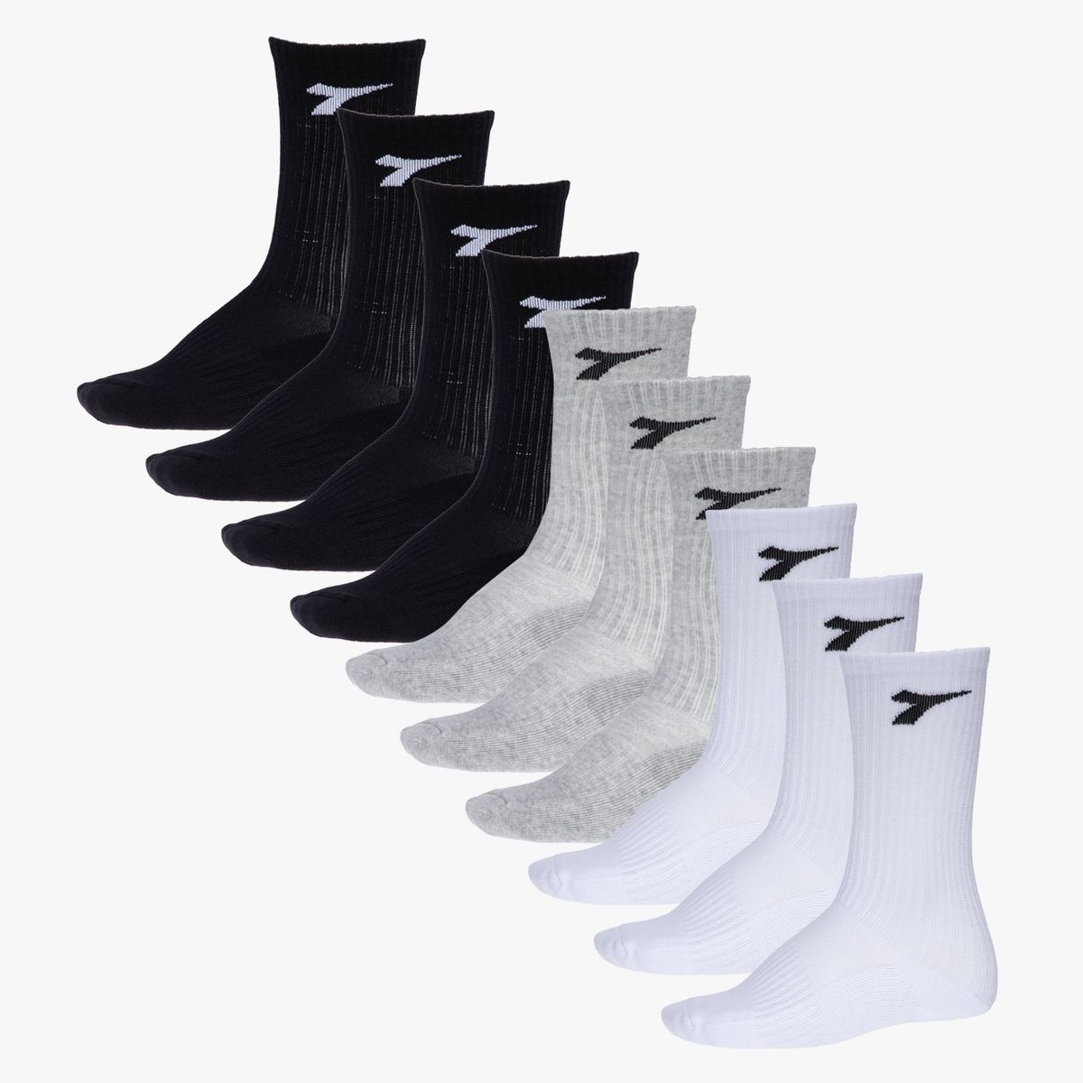 DIADORA - Pack De 5 Calcetines Deportivos Algodón Hombre Diadora