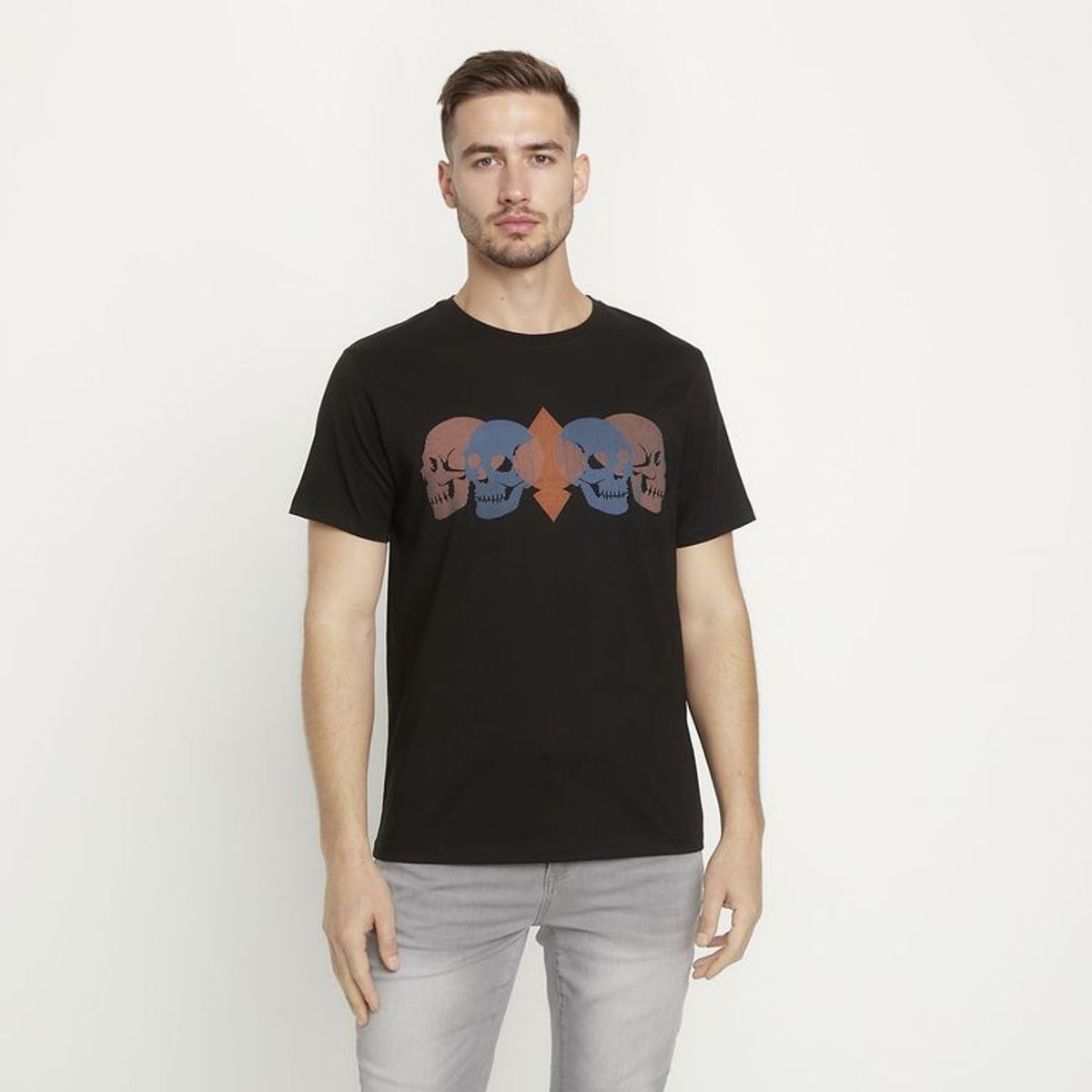 MOSSIMO - Camiseta Hombre con Estampado de Algodón Mossimo 