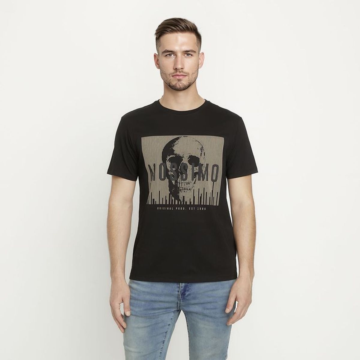 MOSSIMO - Camiseta Hombre con Estampado de Algodón Mossimo 