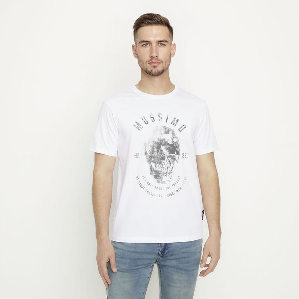 MOSSIMO - Camiseta Hombre con Estampado de Algodón Mossimo 