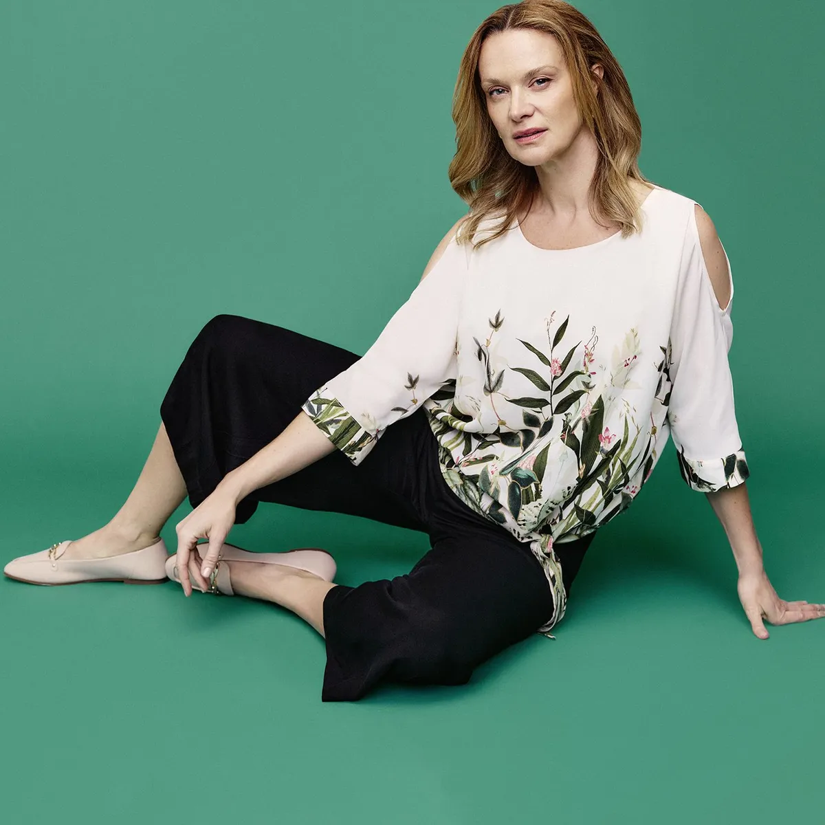 SOUTHLAND - Blusa Mujer Anudada Manga 3/4 Southland 