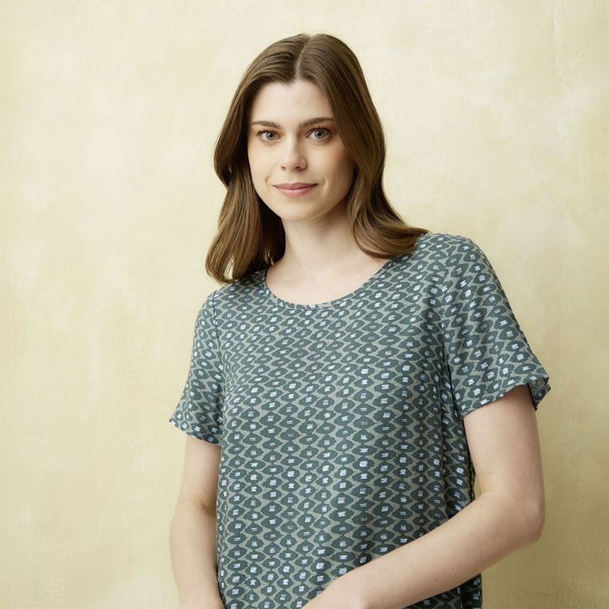 UNIVERSITY CLUB - Vestido Corto Casual con Estampado para Mujer University Club