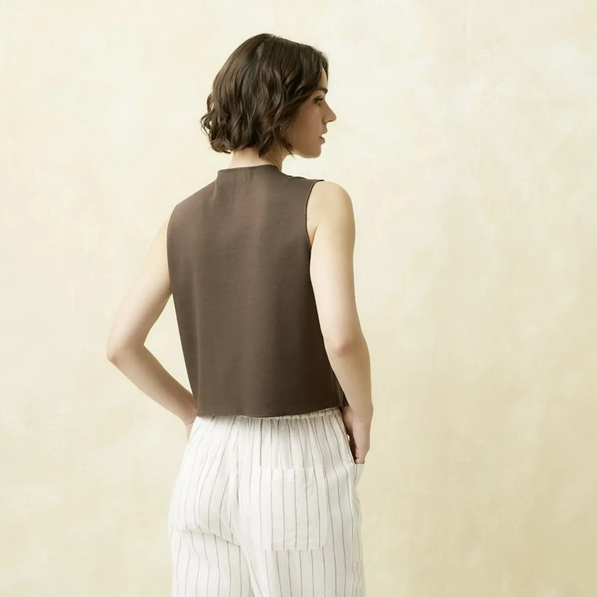 UNIVERSITY CLUB - Blusa Mujer Liso Sin mangas University Club