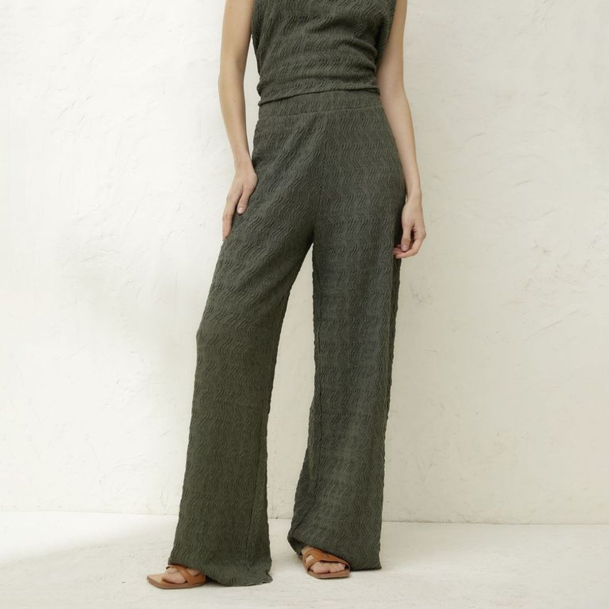 BASEMENT - Pantalón Palazzo Mujer Basement