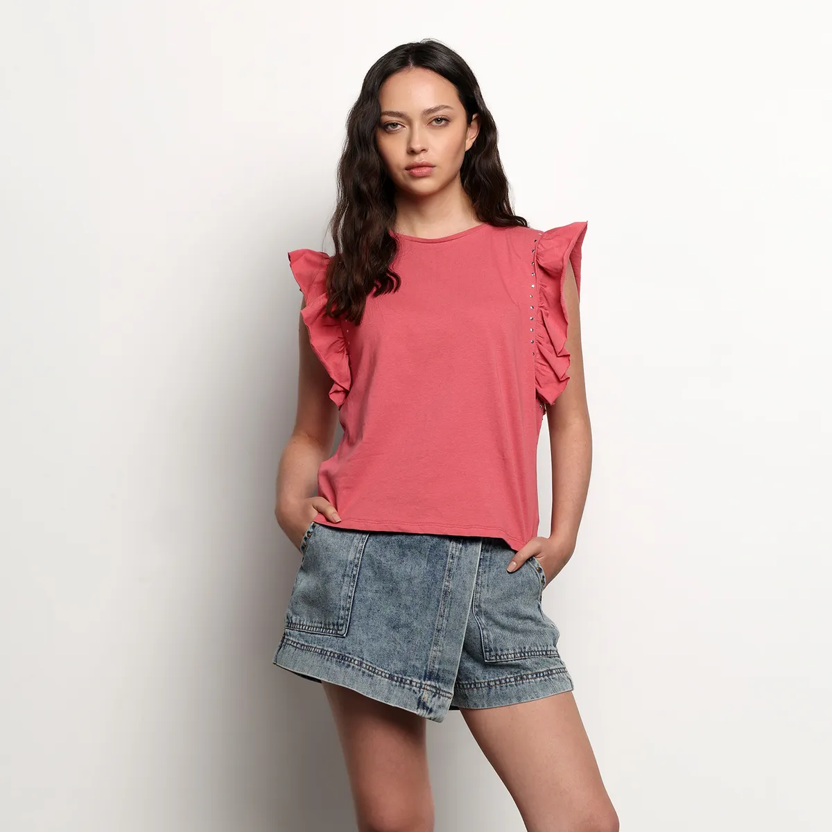 DENIMLAB - Camiseta Mujer Sin mangas Denimlab