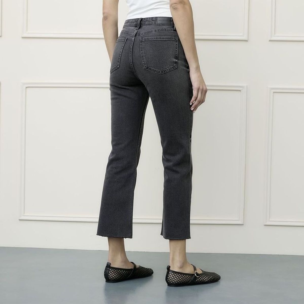 BASEMENT - Jean Flare Mujer Tiro medio Basement